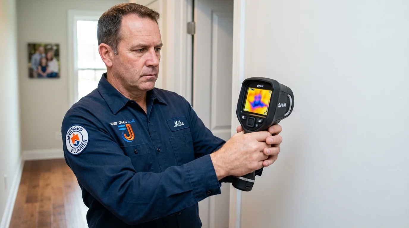 Thermal imaging leak detection by Johns Plumbing LLC in Rittman